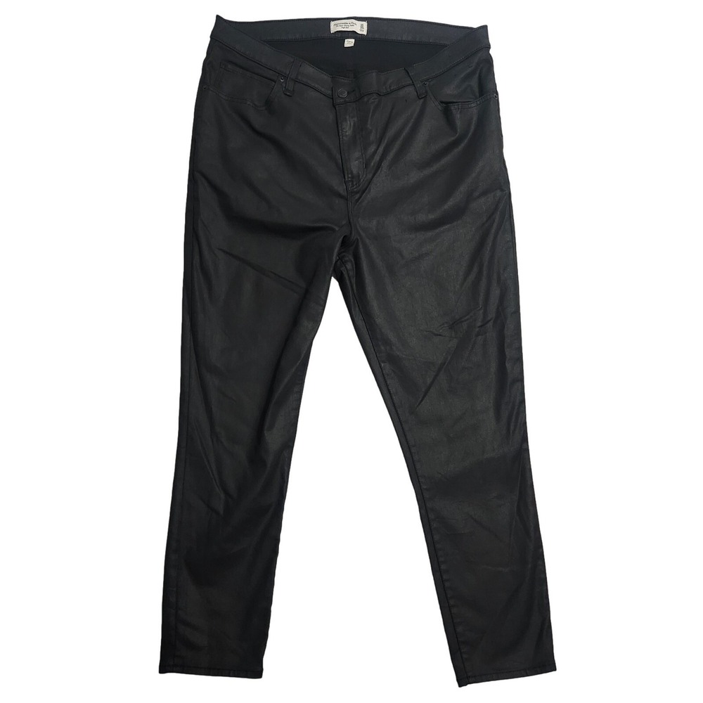 Abercrombie Fitch Pants Curve Love Plus 20R High Rise Super Skinny Ankle Black